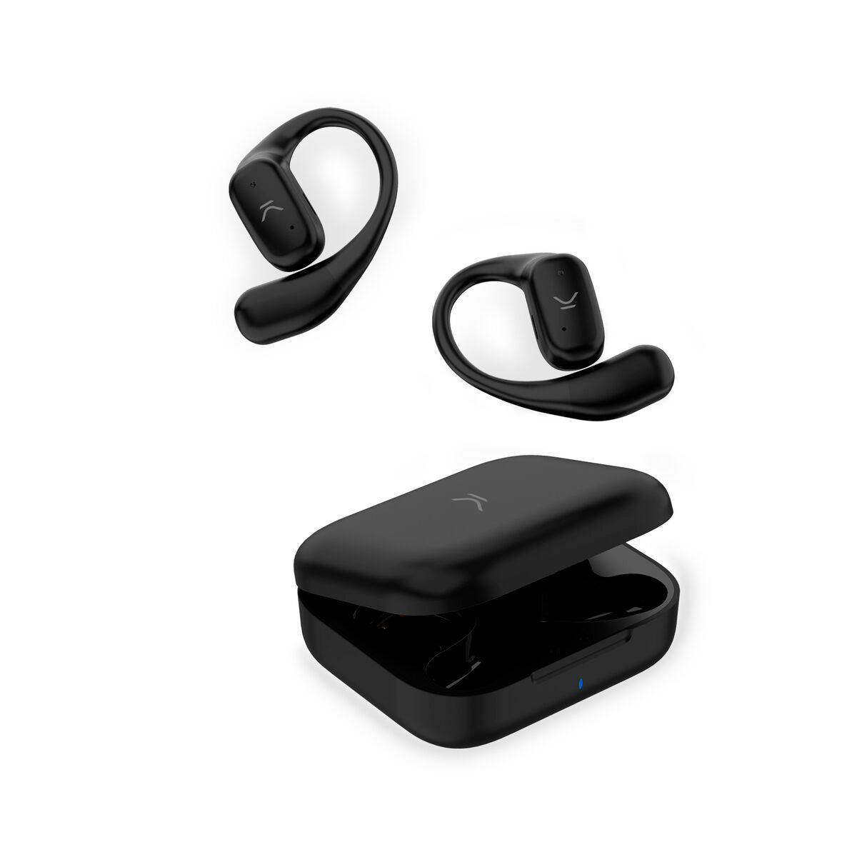 Bluetooth-kuulokkeet langattomat korvakoukuilla, 10 m kantama, musta - KSIX