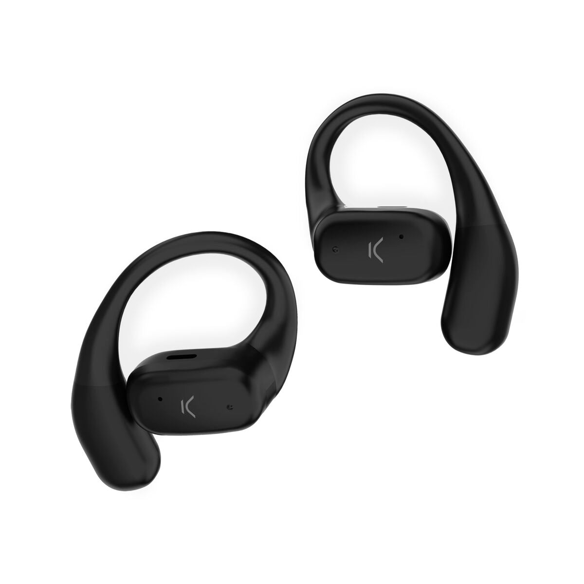 Bluetooth-kuulokkeet langattomat korvakoukuilla, 10 m kantama, musta - KSIX