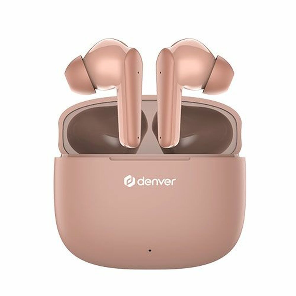 Bluetooth-nappikuulokkeet true wireless, roosa latauskotelolla - Denver TWE-48DR
