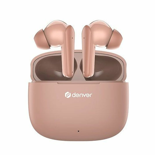 Bluetooth-nappikuulokkeet true wireless, roosa latauskotelolla - Denver TWE-48DR