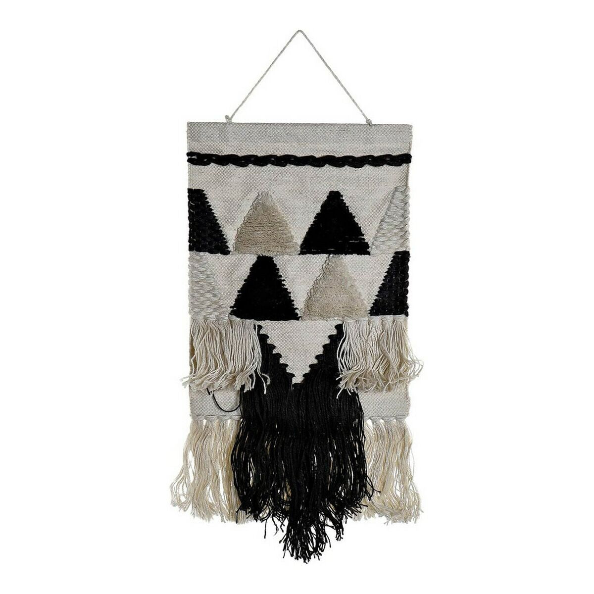Seinävaate boho juutti-puuvilla 45,5 x 2 x 105 cm, ripustettava seinäkoriste