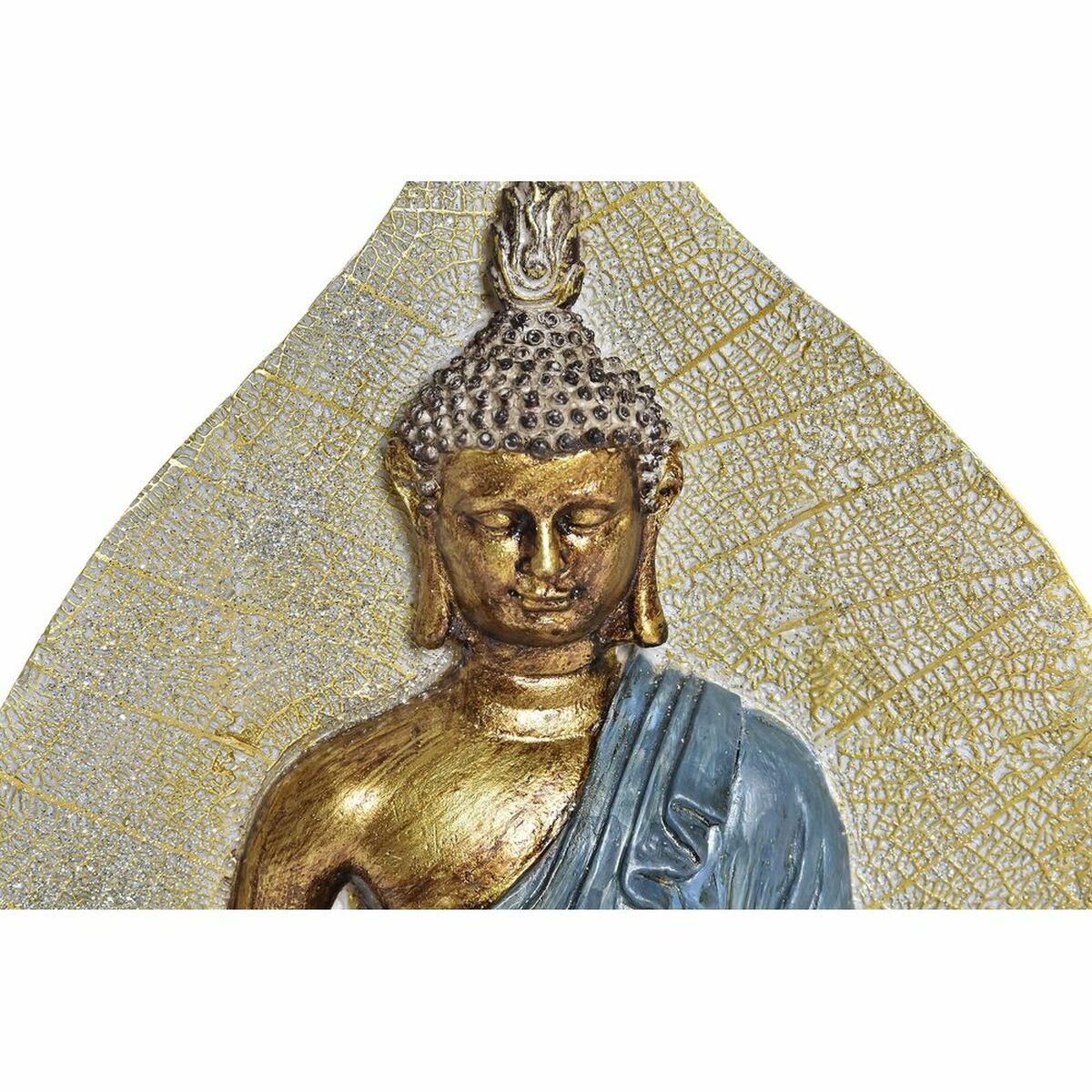 Buddha koriste, 15,5 x 5 x 20,7 cm, 3 kpl, itämainen, sininen punainen oranssi