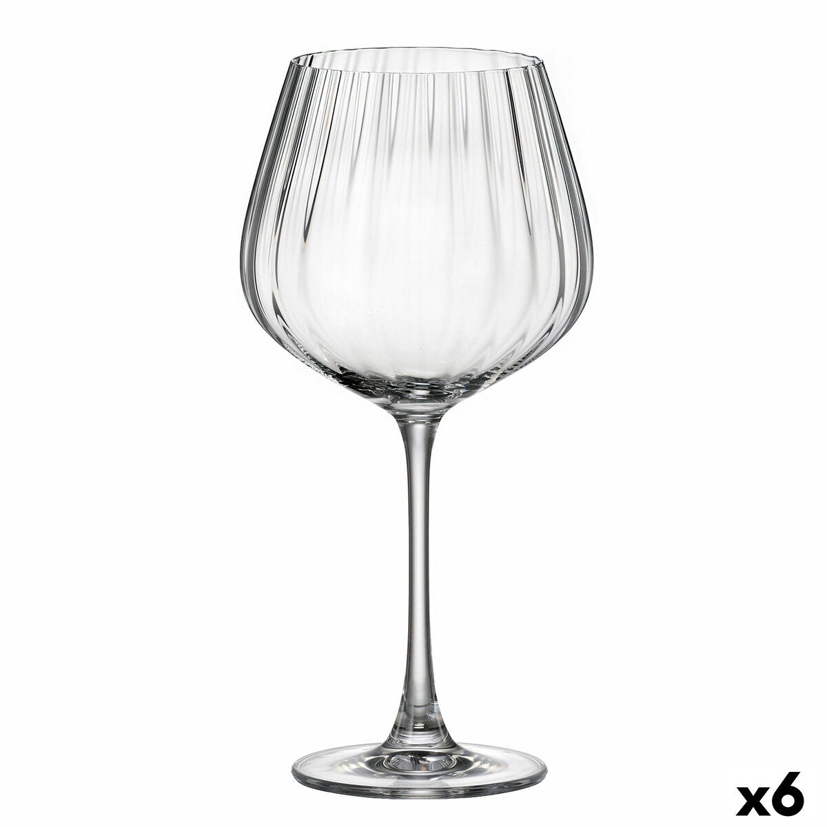 Cocktail-lasi 640 ml, 6 kpl - optinen kristallilasi läpinäkyvä Bohemia