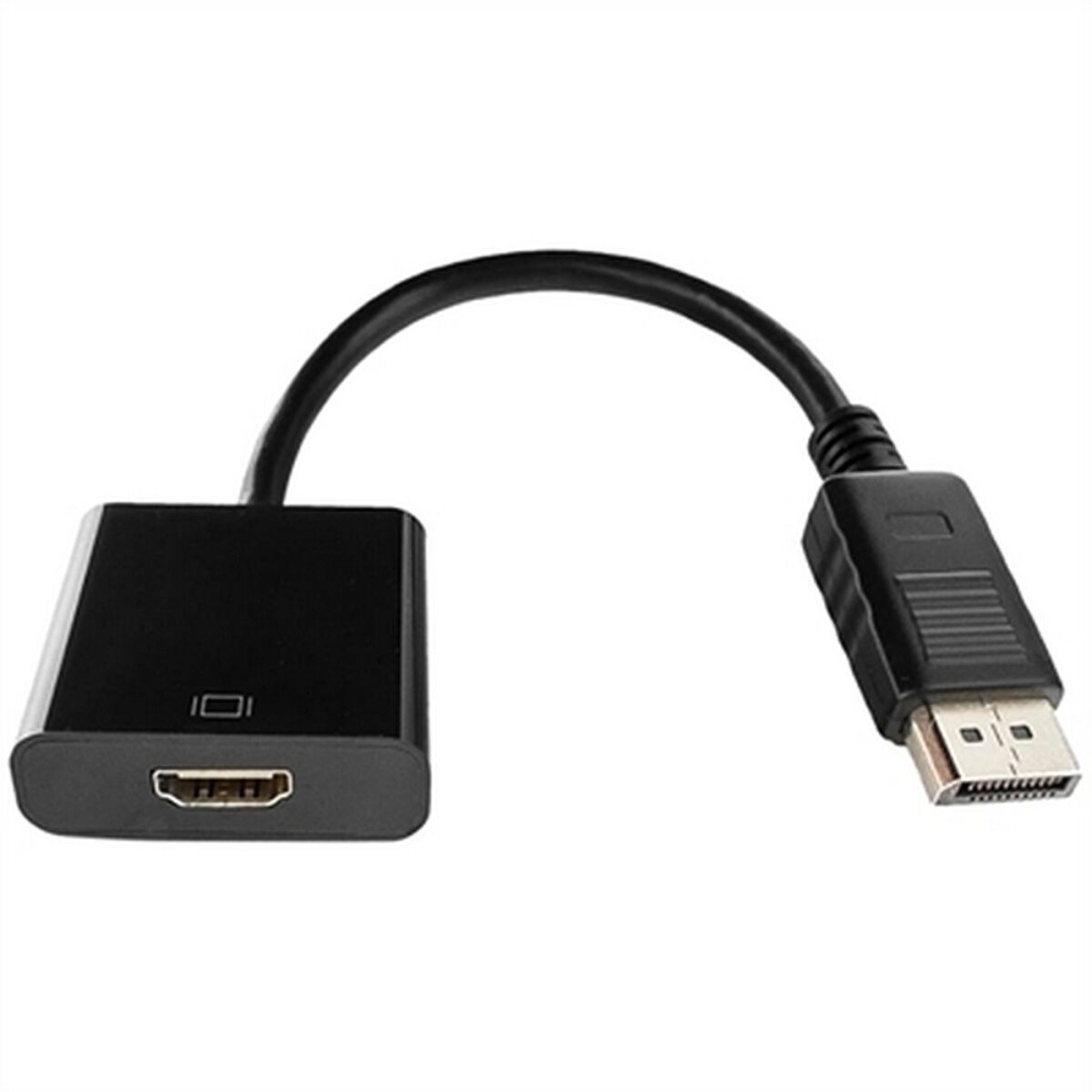 DisplayPort-HDMI-adapteri 60 Hz, Full HD/1920×1200, 10 cm kaapeli, musta, Gembird