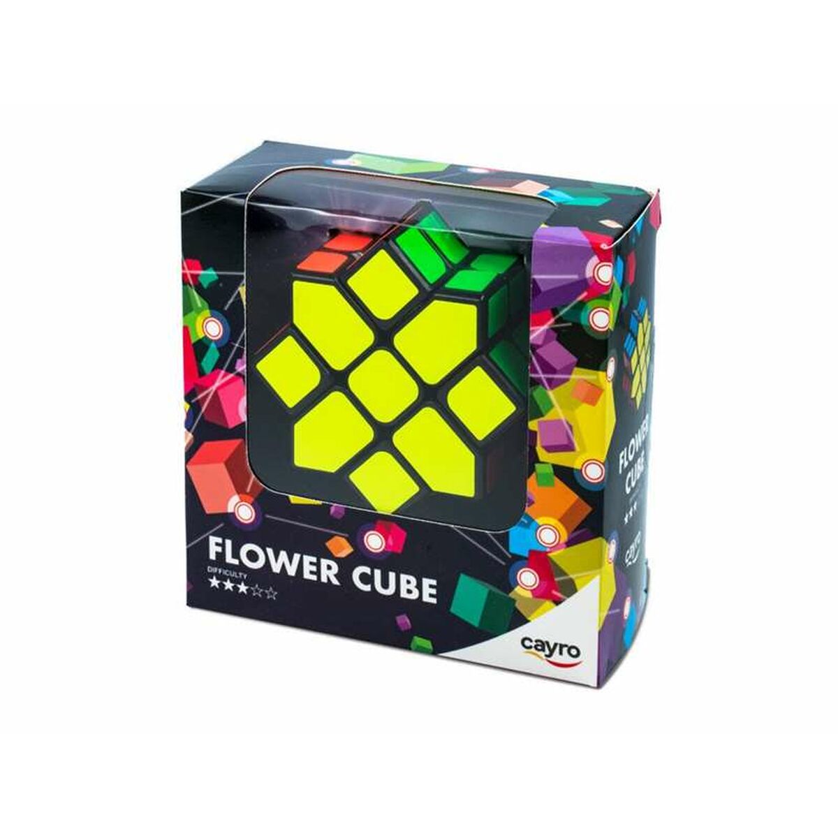 Flower cube palapeli - kukkakuutio, monivärinen älypeli, yli 6-vuotiaille