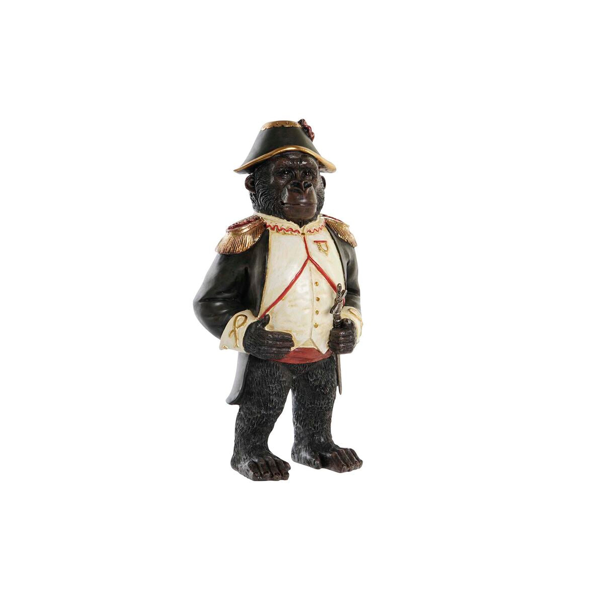 Gorilla koristehahmo, resiininen 32 cm, yksityiskohtainen pöytäkoriste hyllylle