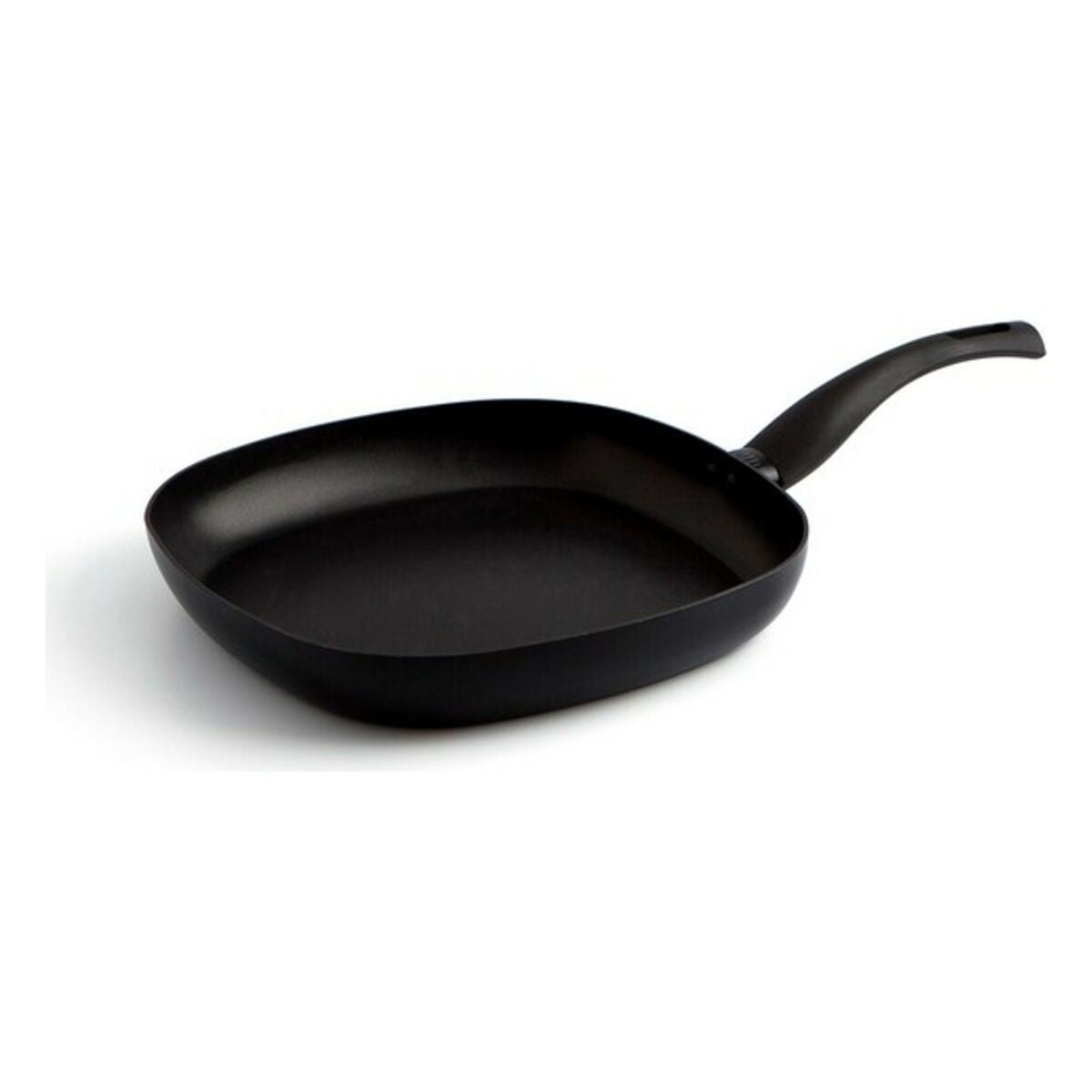 Grillipannu non-stick 27 x 27 cm, musta neliö - metalli & bakeliittikahva