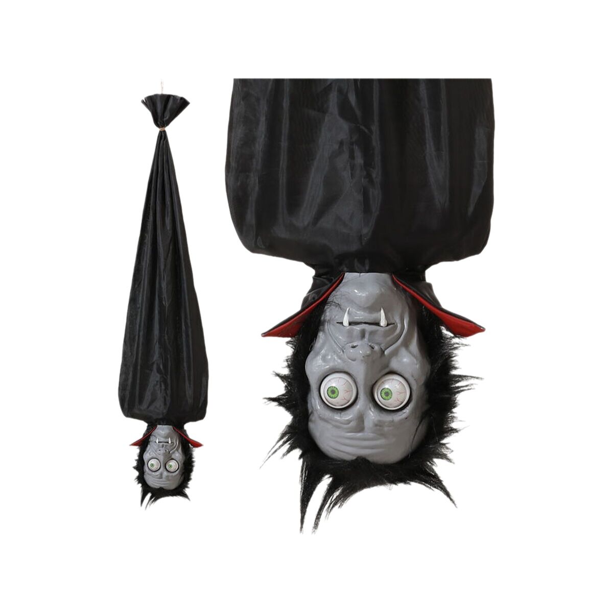 Halloween-koriste 120 cm, liikkuva ja valaistu Dracula-riipuke, ääniefekti