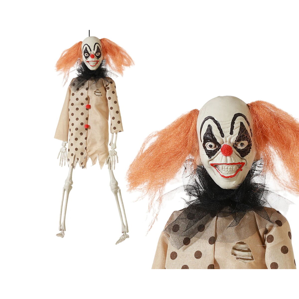 Halloween-luuranko ripustettava 40 cm, miespelle, pelottava koriste juhliin