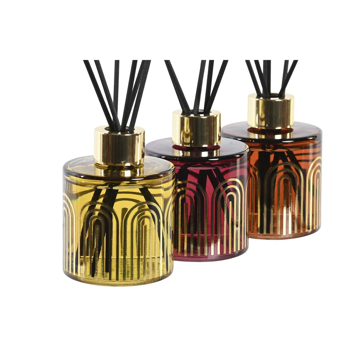 Ilmanraikastin 100 ml 3 kpl, urban lasipullo tuoksutikut - ruskea & bordeaux