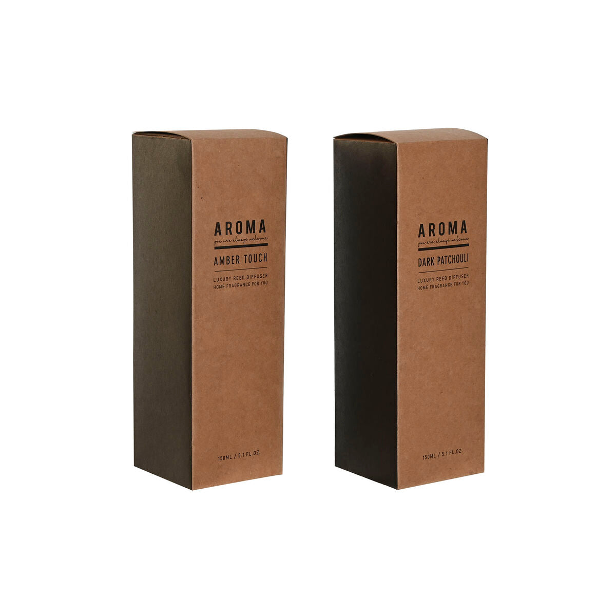 Ilmanraikastin tuoksutikku 150 ml 2 kpl - urban musta maljakko, ruskea etiketti