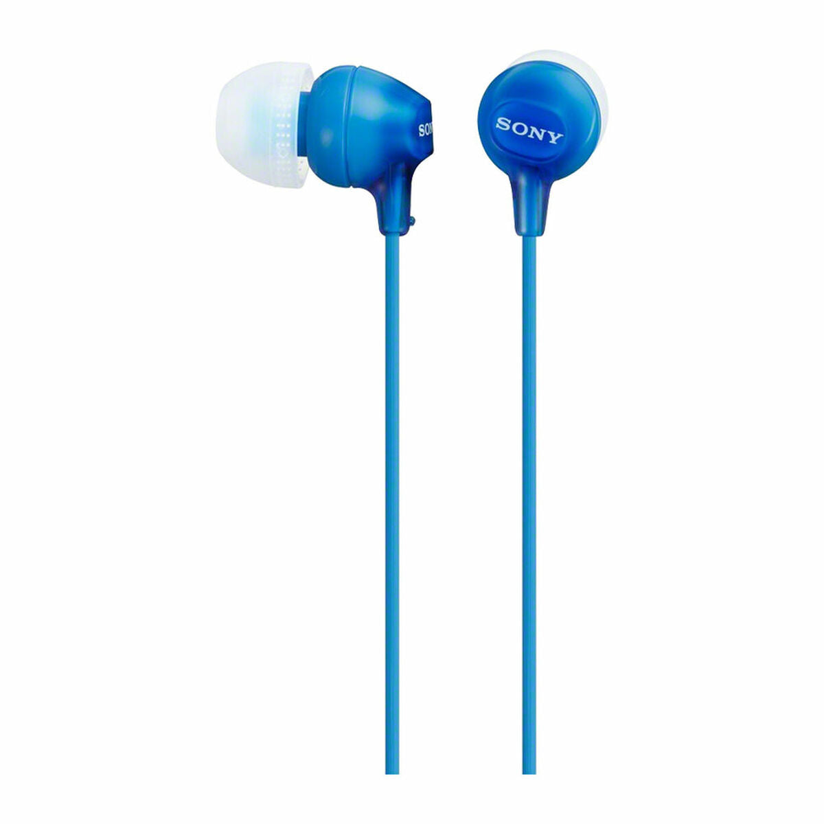 In-ear-kuulokkeet 3,5 mm mikrofonilla, neodyymi 9 mm, 1,2 m johto, sininen - Sony