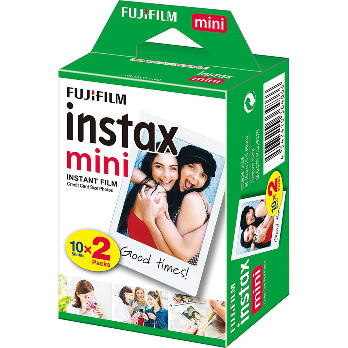 Instax mini filmi 20 kuvaa, 2×10, 4,6×6,2 cm, valkoinen reuna Fujifilm