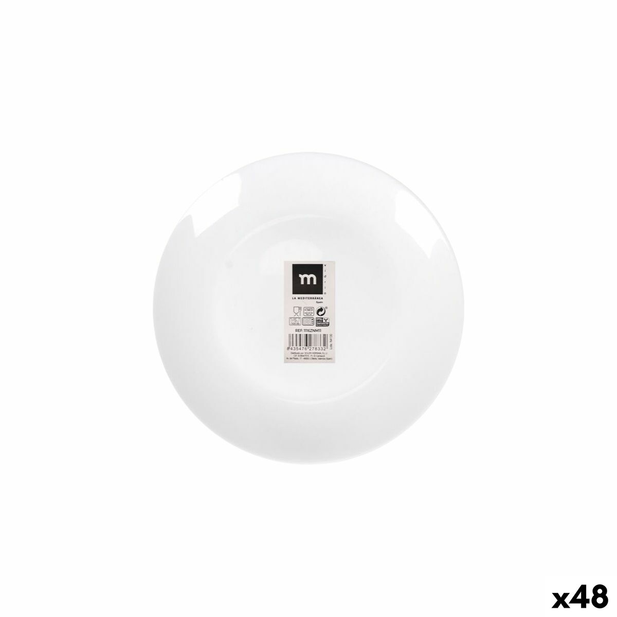 Jälkiruokalautanen opal ø18 cm, 48 kpl, syvä coup-malli kahvilaan & kotiin