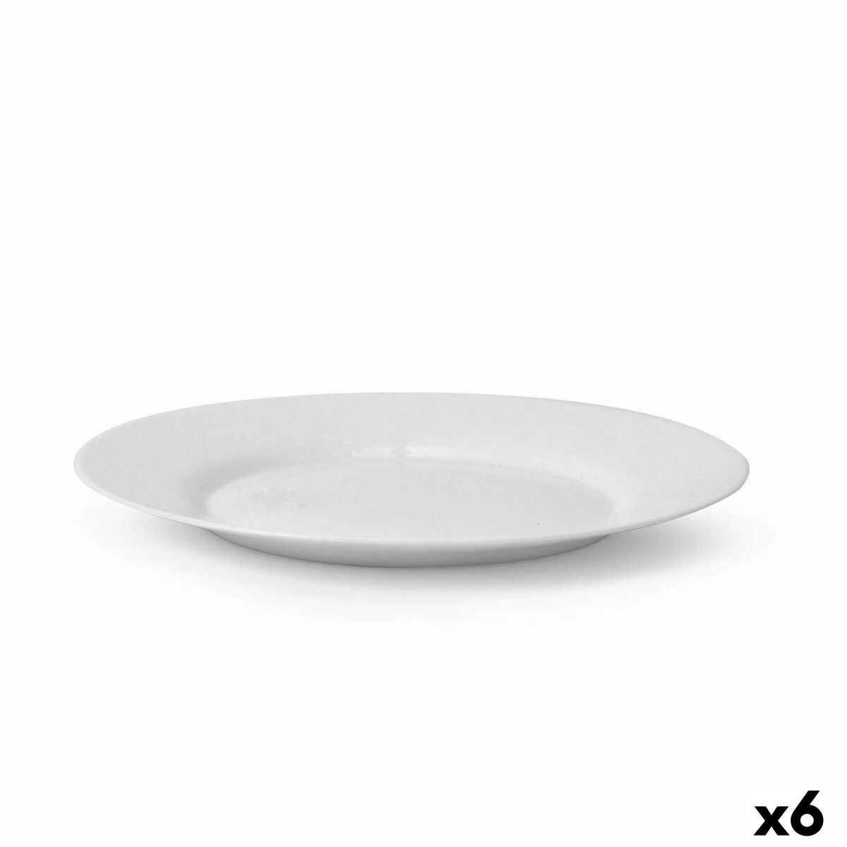 Jälkiruokalautanen 20 cm lasi, 6 kpl, pyöreä valkoinen Toledo Bormioli Rocco