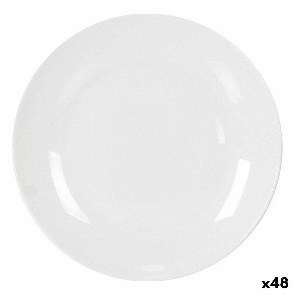 Jälkiruokalautanen Ø 21,2 cm valkoinen, 48 kpl - kahvilaan & kotikeittiöön