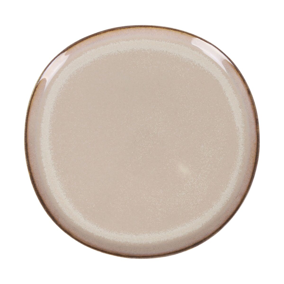 Jälkiruokalautanen Ø 21 cm, beige - 6 osaa, sopii jälkiruokiin & kahvihetkiin