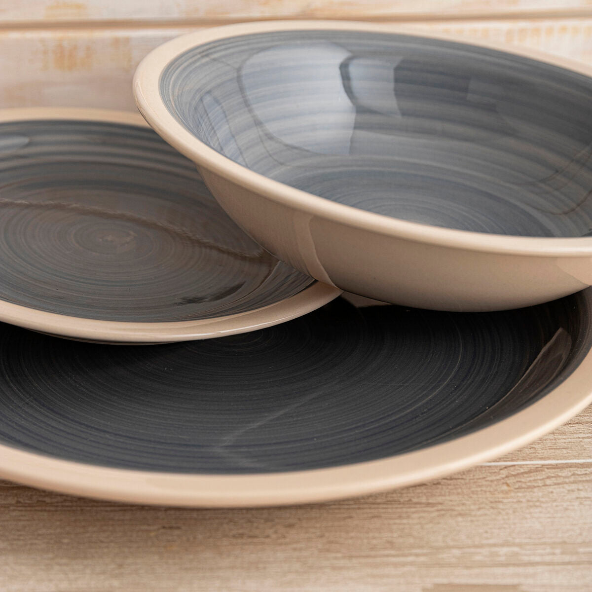 Jälkiruokalautanen 19 cm keramiikka, beige, 12 kpl, pinottava - kotiin