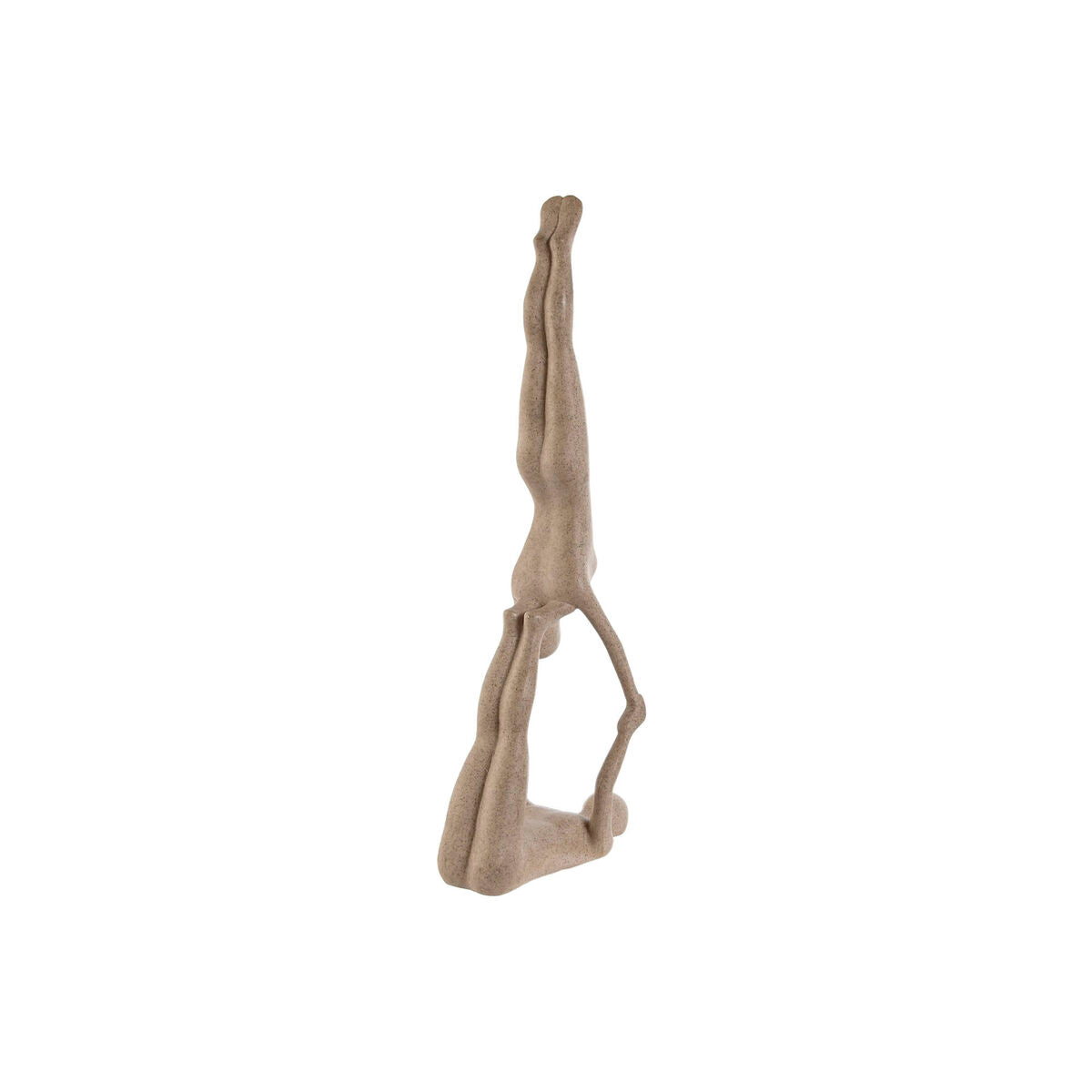 Koristehahmo jooga beige 29,5 x 8 x 28 cm, sisustusfiguuri pöydälle & hyllylle