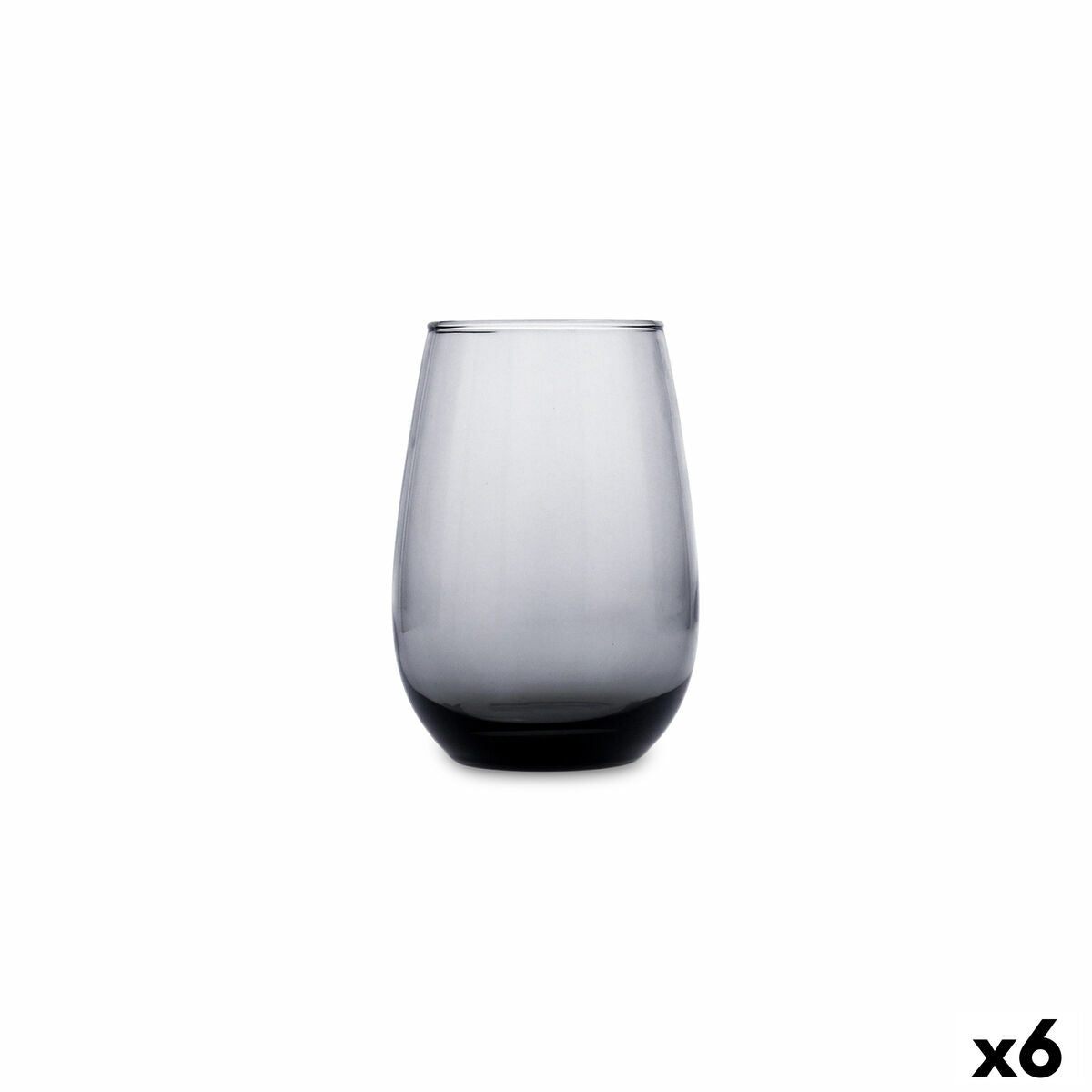 Juomalasi 370 ml, harmaa, 6 kpl - konepestävä lasisarja, Luminarc
