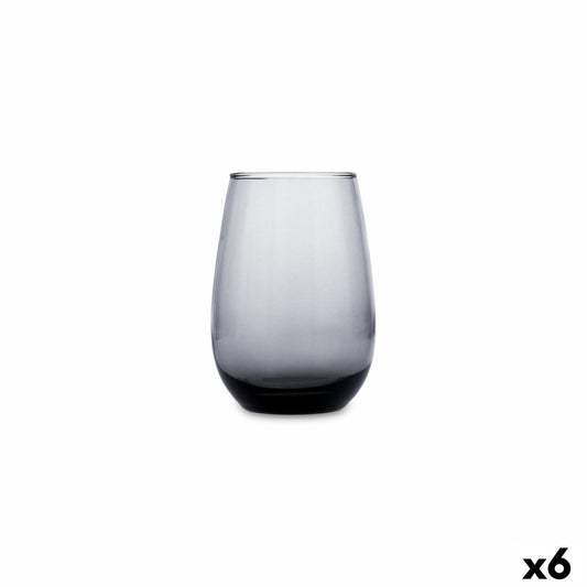 Juomalasi 370 ml, harmaa, 6 kpl - konepestävä lasisarja, Luminarc