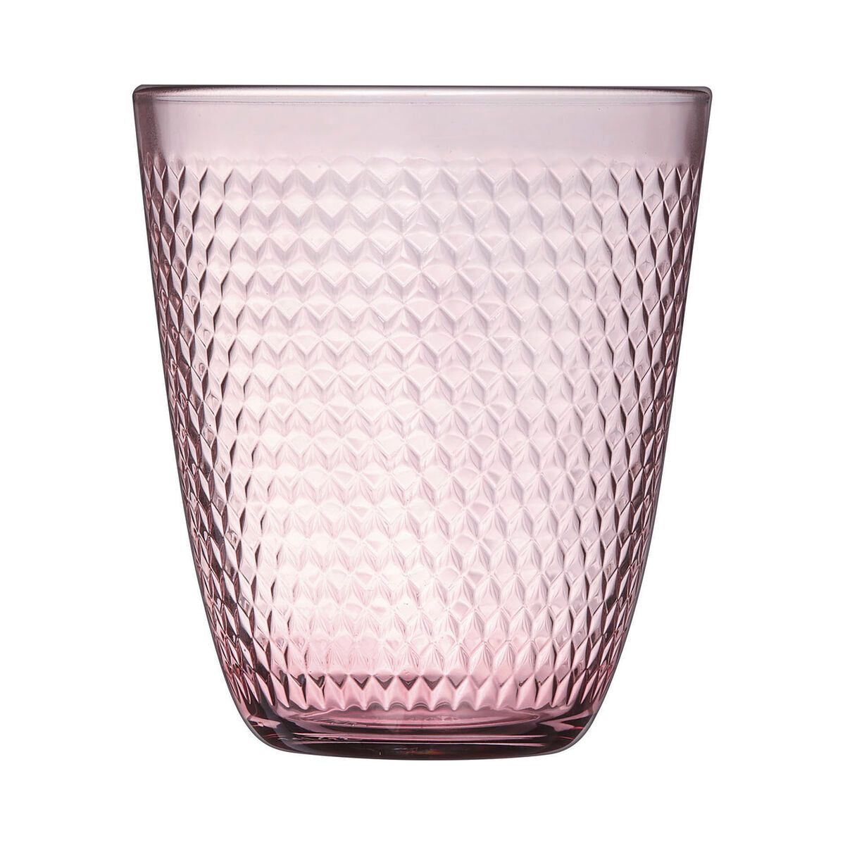 Juomalasit 310 ml, 6 kpl vaaleanpunaiset, kuvioitu lasi ruokapöytään Pampille Rosa