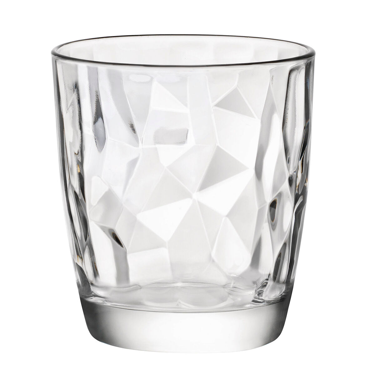 Juomalasit 390 ml, 6 kpl, timanttikuvioitu Diamond-lasi arkeen, Bormioli Rocco