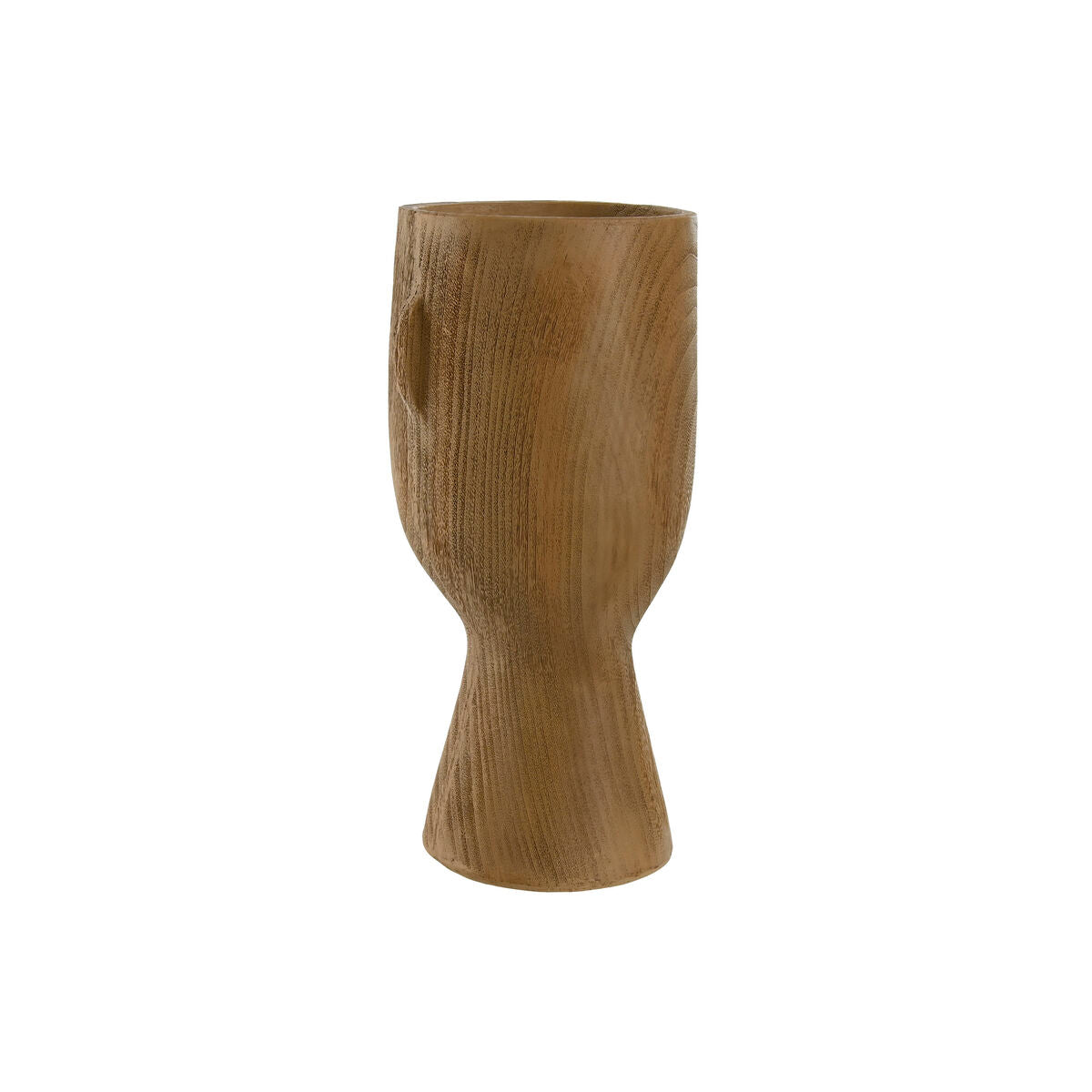 Maljakko kasvokuvio ruskea hartsi 15 x 15 x 31 cm sisustuskoriste veistosmainen
