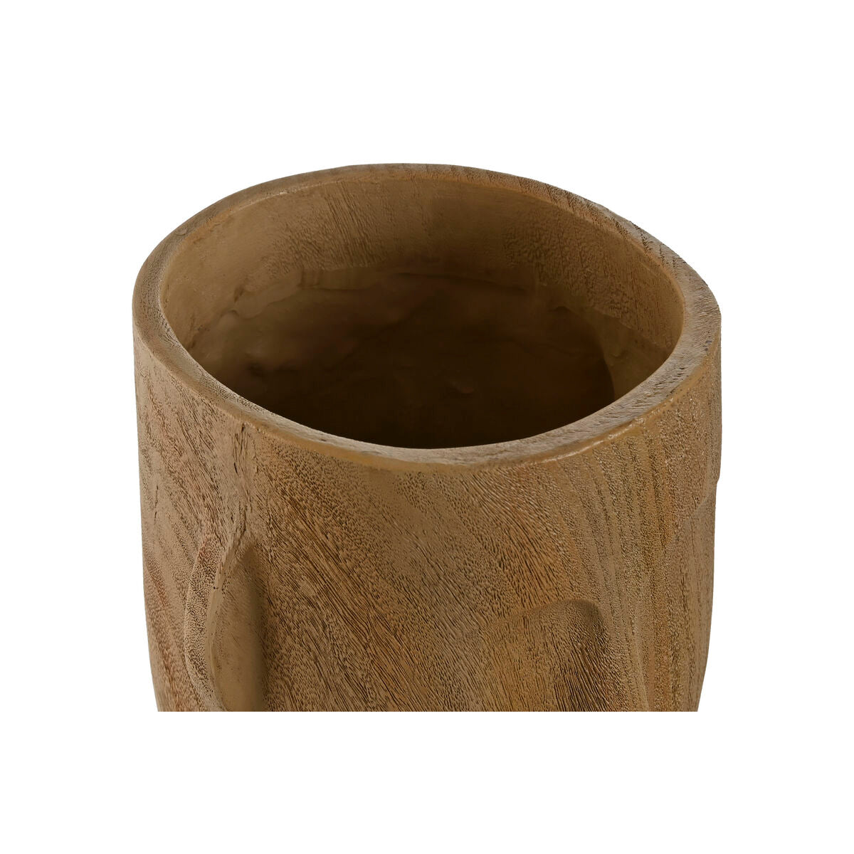 Maljakko kasvokuvio ruskea hartsi 15 x 15 x 31 cm sisustuskoriste veistosmainen