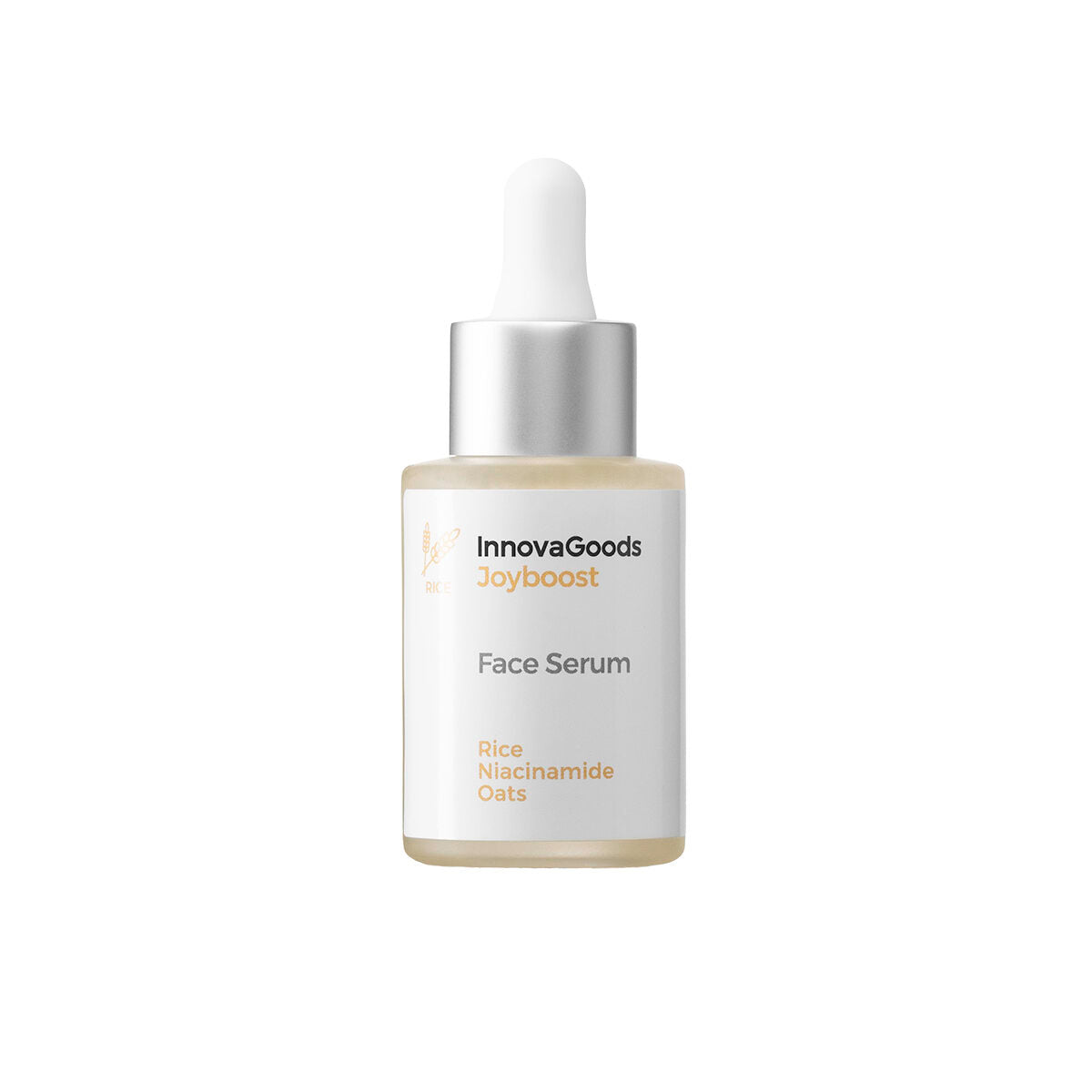 Kasvoseerumi riisi & niasiinamiidi 30 ml, kosteuttava kirkastava vegaaninen