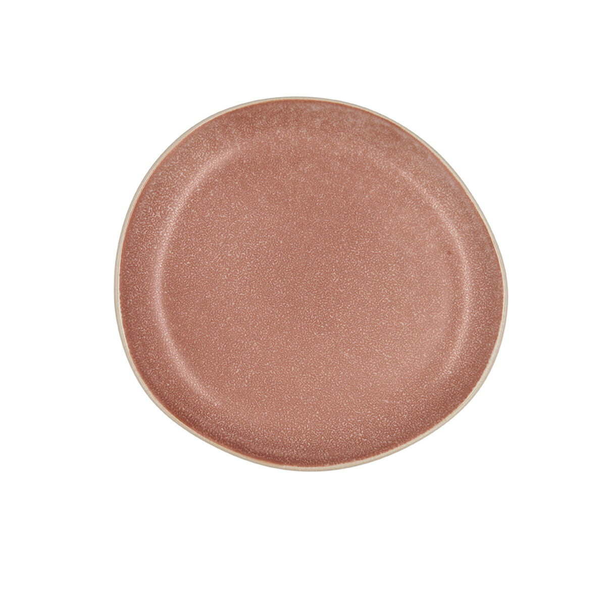 Lautanen 20 cm, keramiikka ruskea relief, 6 kpl setti, tarjoiluun & arkeen