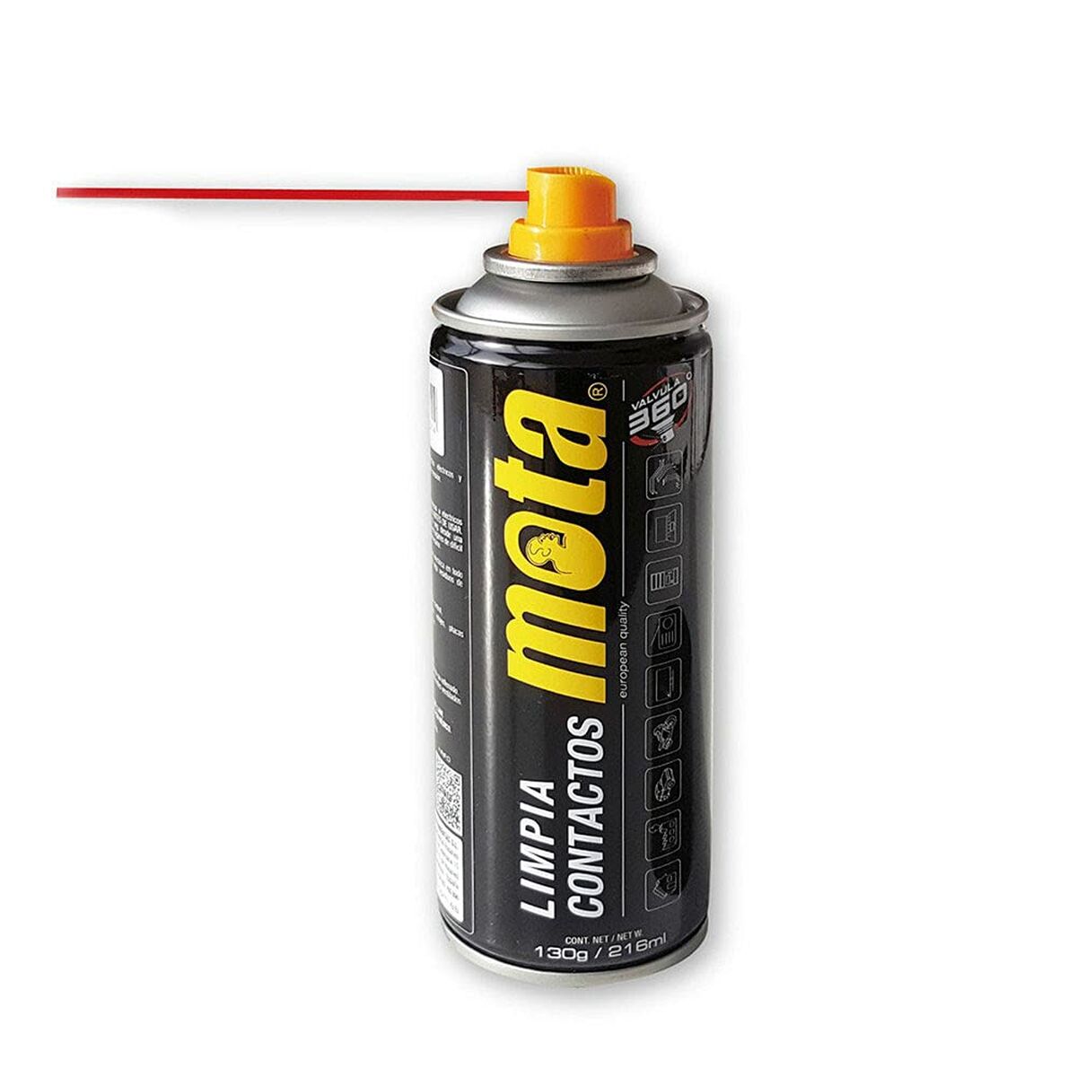 Kontaktin puhdistusaine 216 ml, elektroniikalle & sähköliitoksille, Mota LC02