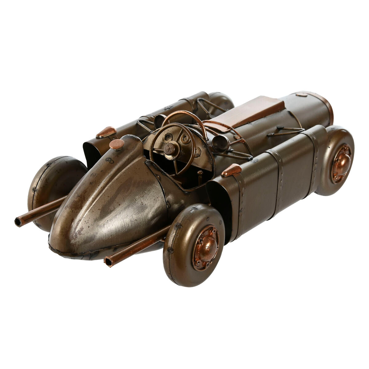 Koristeauto vintage retro, metallinen samppanja-väri pöytäkoriste 28 x 12 x 9 cm