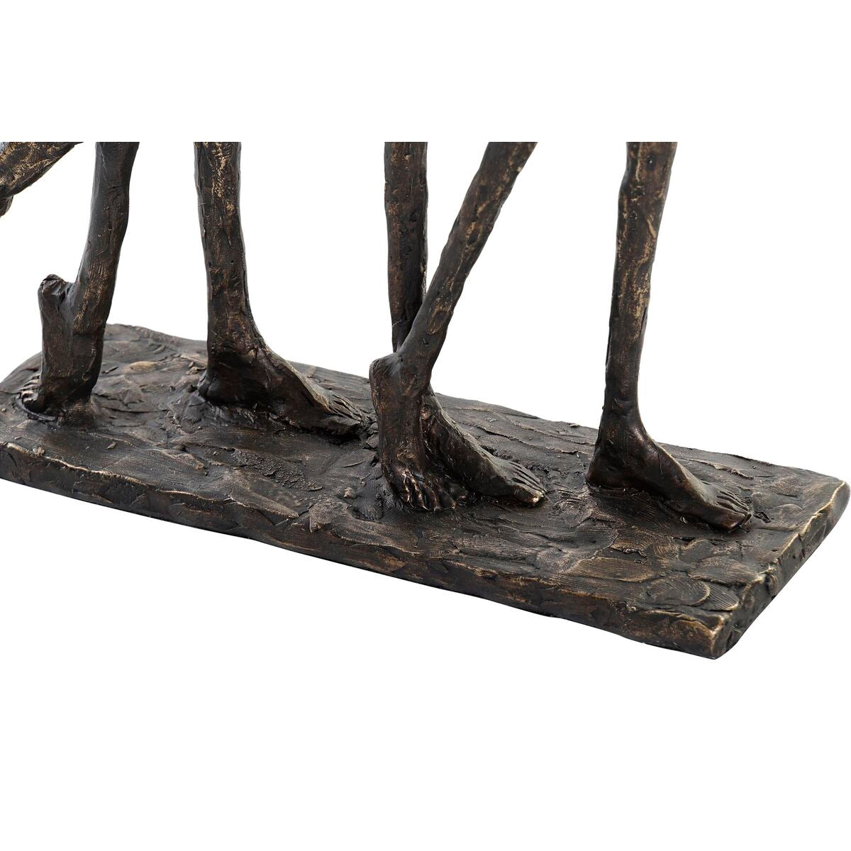 Koristehahmo perhe kupari resiini 23 x 8,5 x 39 cm moderni sisustukseen