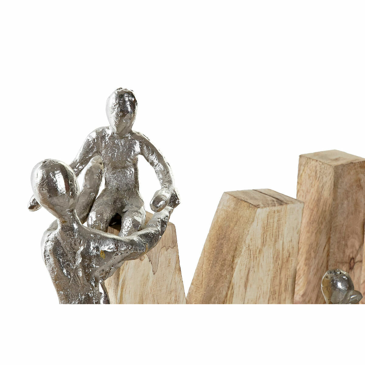 Koristekirjaimet pöydälle, mango-puu & alumiini, perheaihe 55 x 7,5 x 21 cm