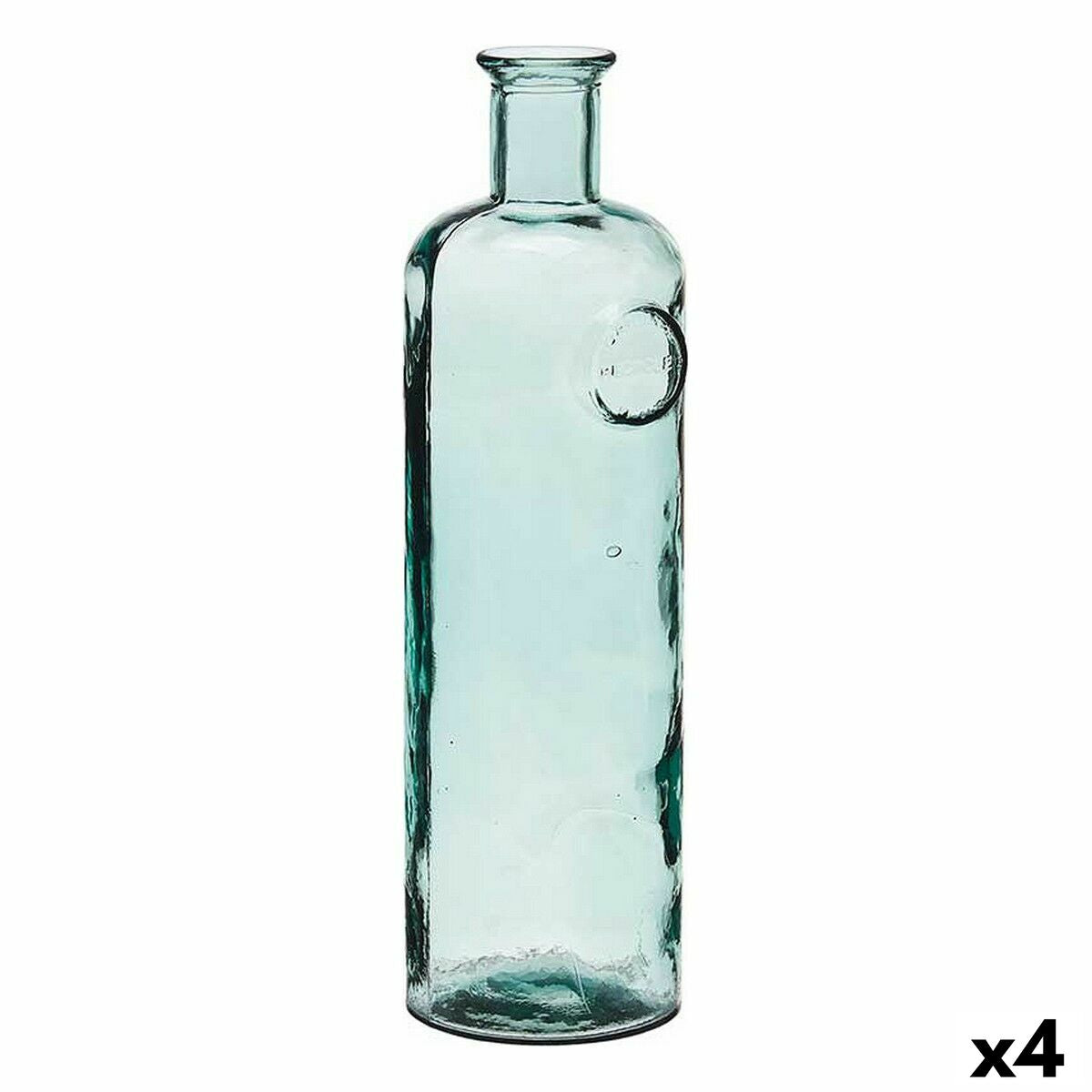 Koristepullo läpinäkyvä kierrätyslasi 44 cm, 4 kpl skandinaaviseen sisustukseen