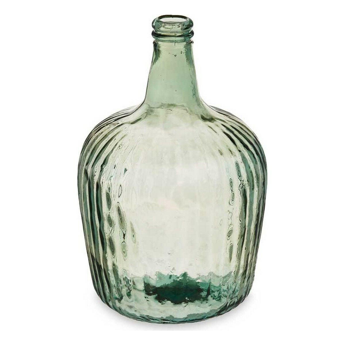 Koristepullo raidallinen 8 l, kierrätyslasia, champagne-väri, 22×37,5×22cm, 2 kpl