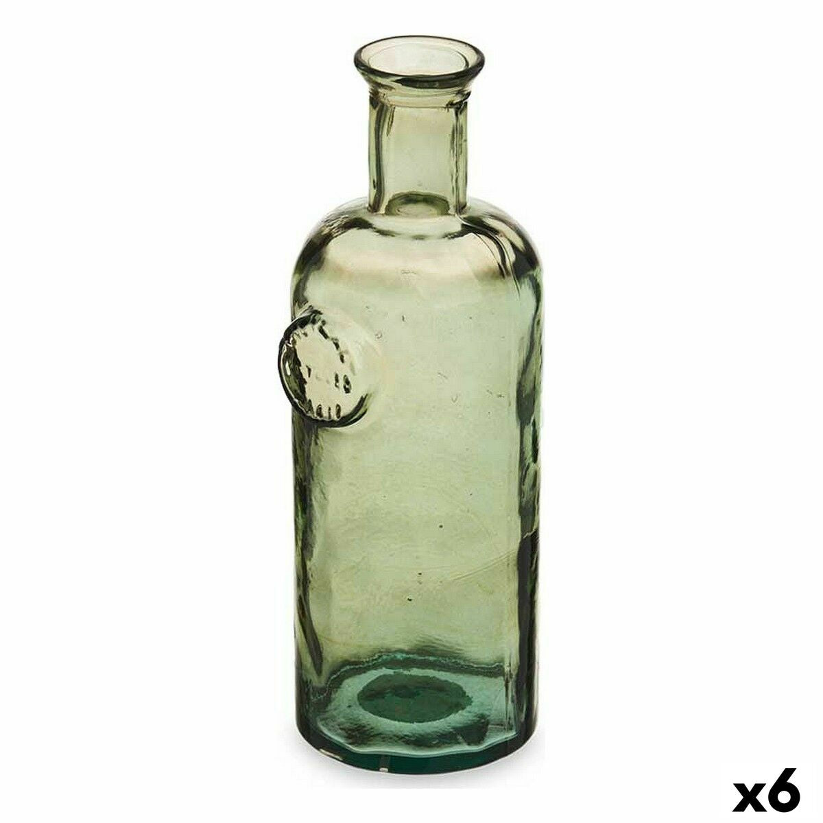 Koristepullo champagne 13 x 34 x 12 cm, kierrätetty lasi, 6 kpl sisustus