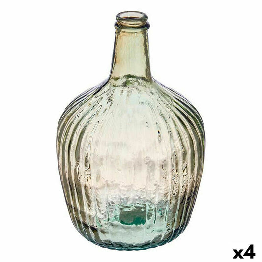 Koristepullo lasi 4 l, raidallinen champagne, 17 x 29 x 17 cm, 4 kpl, sisustus