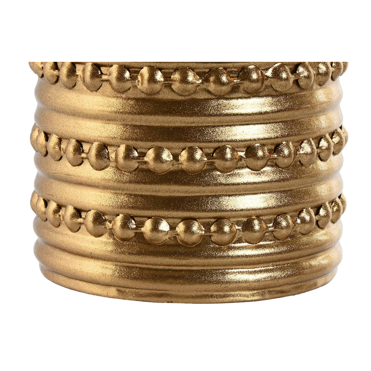 Kultainen metallimaljakko korkea 51,5 cm, moderni koristemaljakko sisustukseen