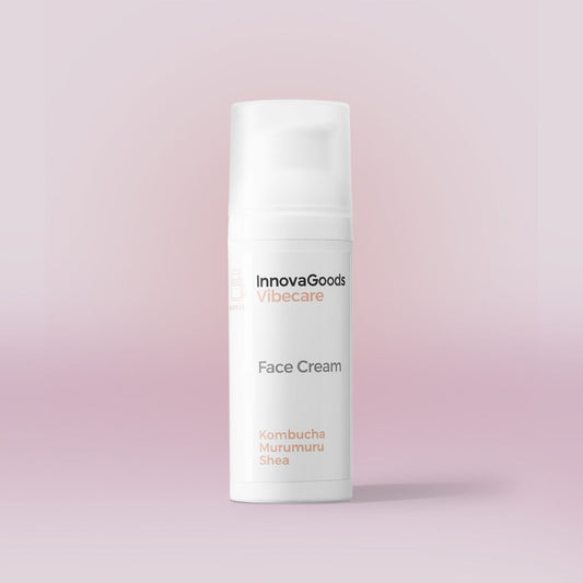 Kosteuttava kasvovoide kombucha 50 ml, vegaaninen, kuivalle iholle ja suojaa ihoa
