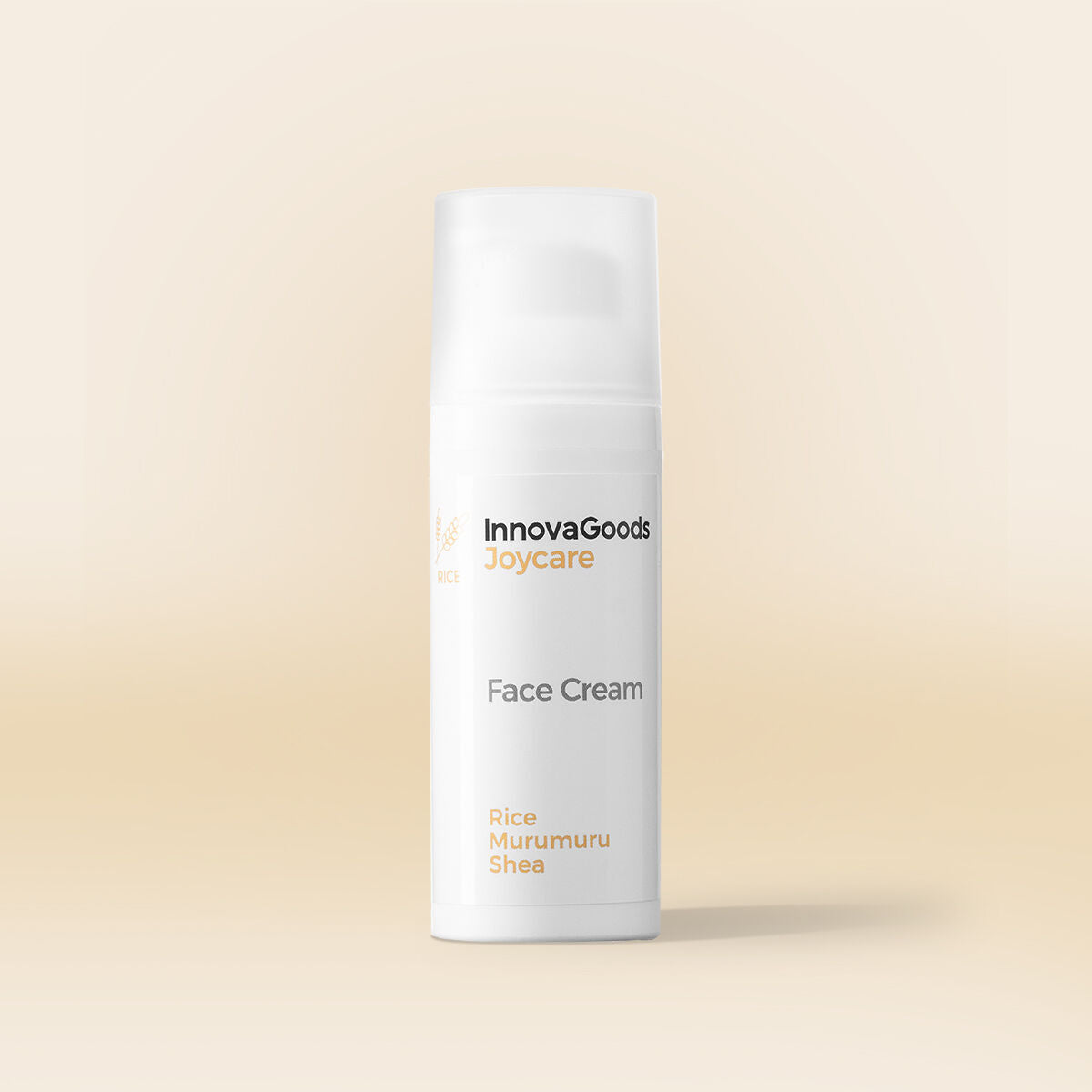 Kosteuttava kasvovoide riisiuutteella 50 ml, vegaaninen - kaikille ihotyypeille