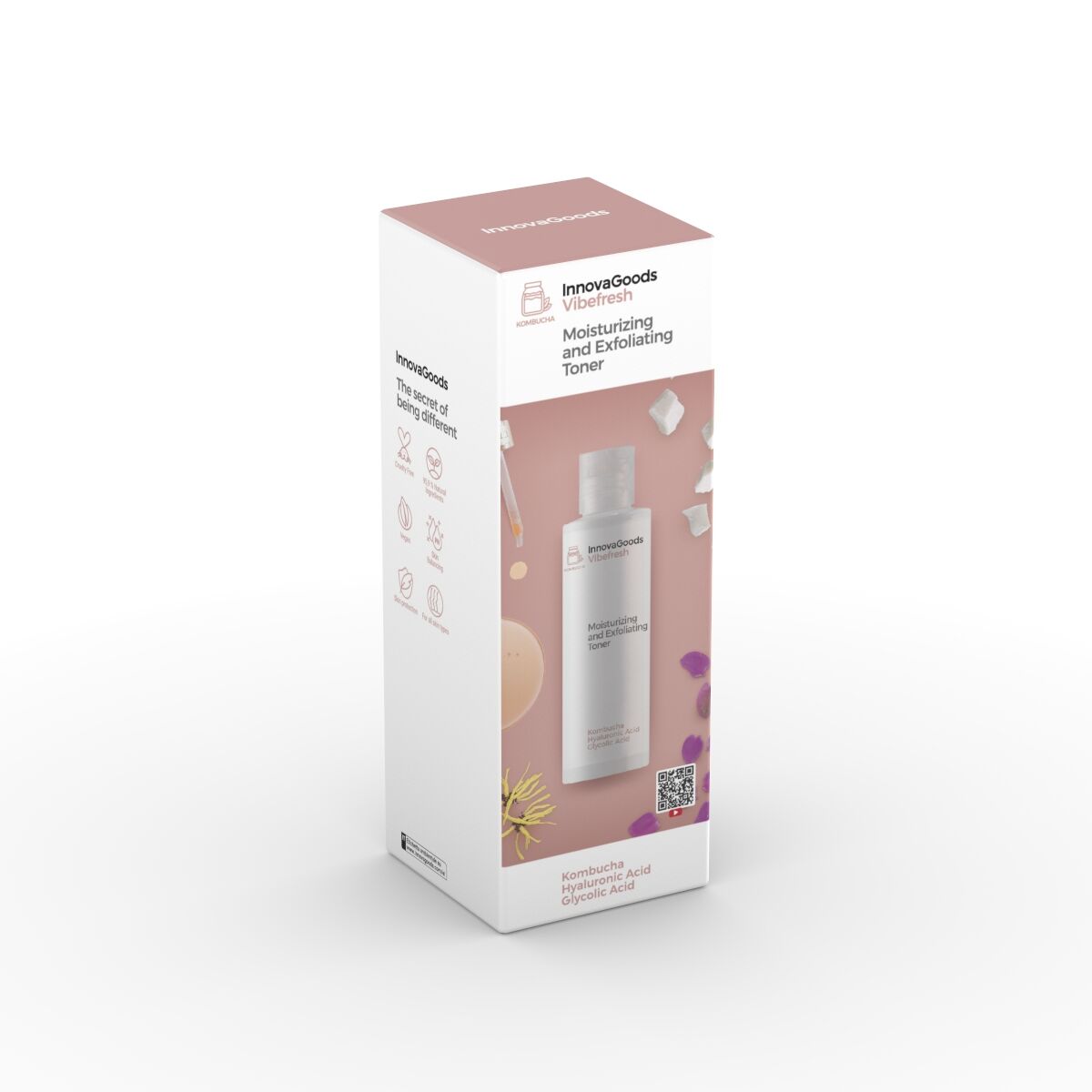 Kosteuttava kuoriva kasvovesi kombucha 150 ml, hyaluronihappo, kaikille ihoille