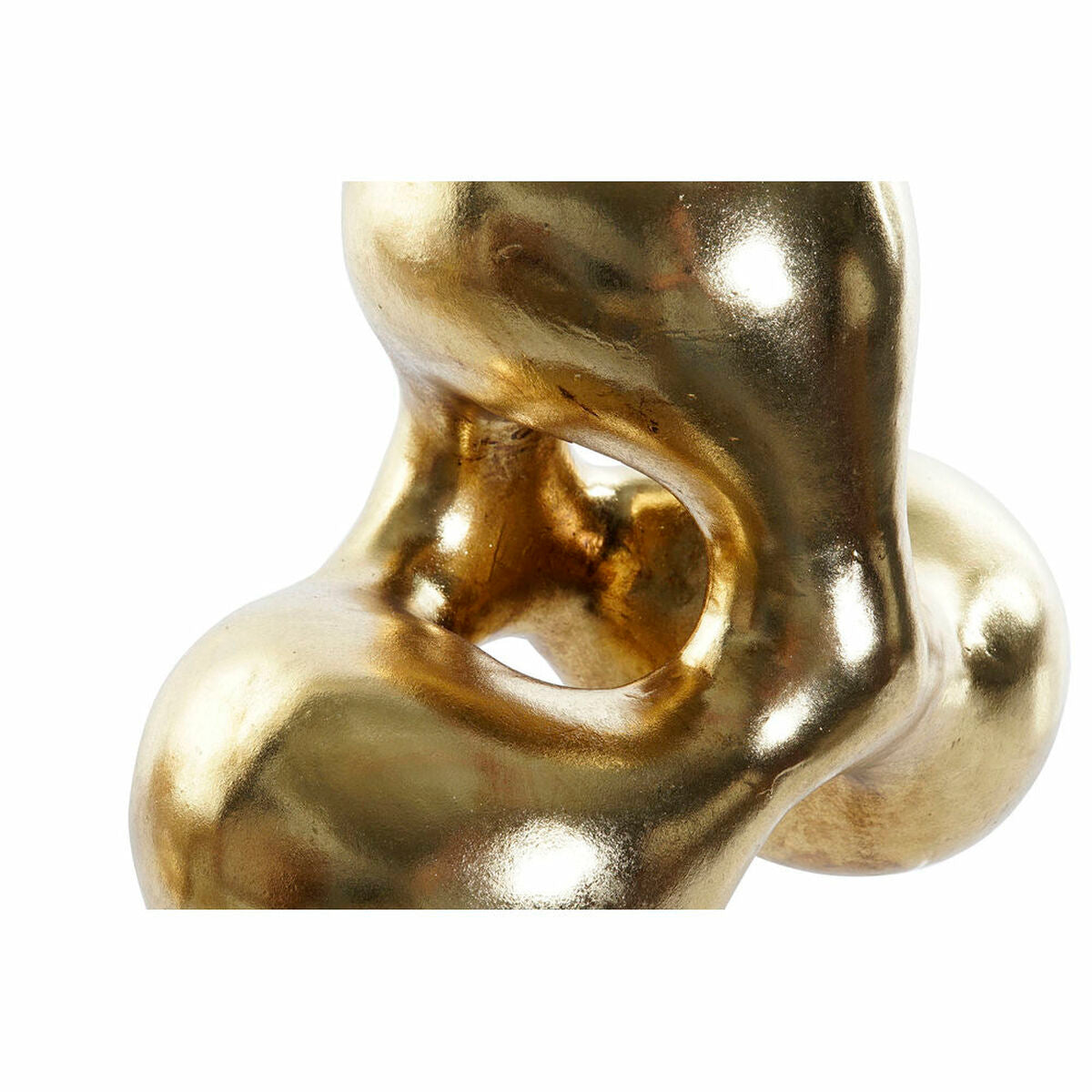 Kultainen abstrakti koristehahmo resiinistä moderni sisustukseen 28,5 x 18 x 26 cm