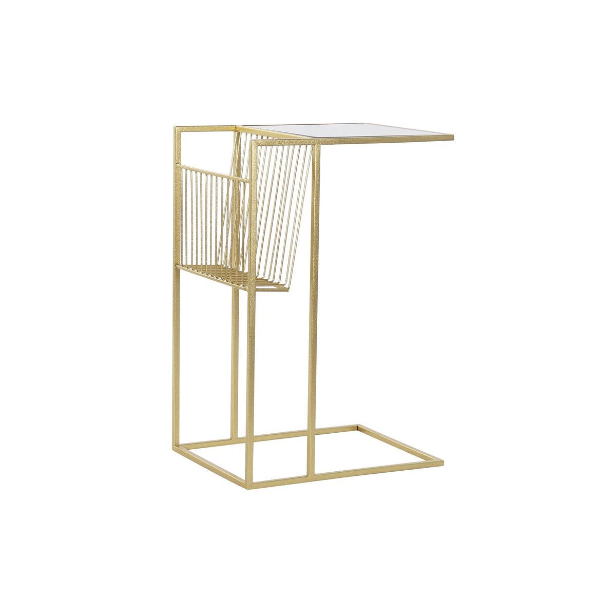 Lehtiteline kullattu peili, metallirunko 48 x 35 x 71 cm - tyylikäs olohuoneeseen