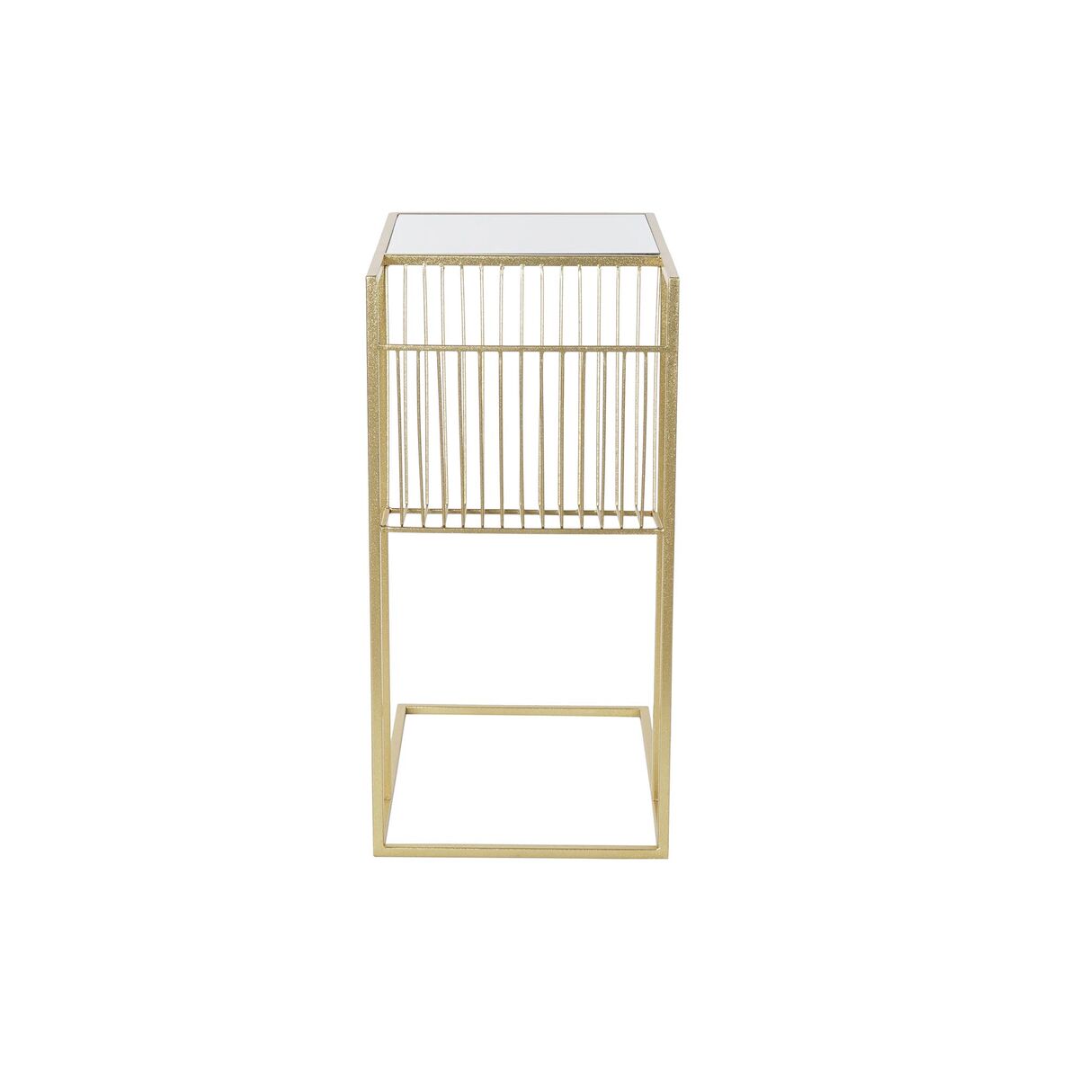 Lehtiteline kullattu peili, metallirunko 48 x 35 x 71 cm - tyylikäs olohuoneeseen