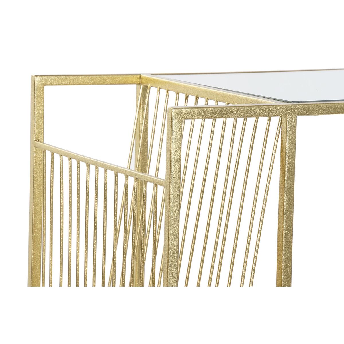 Lehtiteline kullattu peili, metallirunko 48 x 35 x 71 cm - tyylikäs olohuoneeseen
