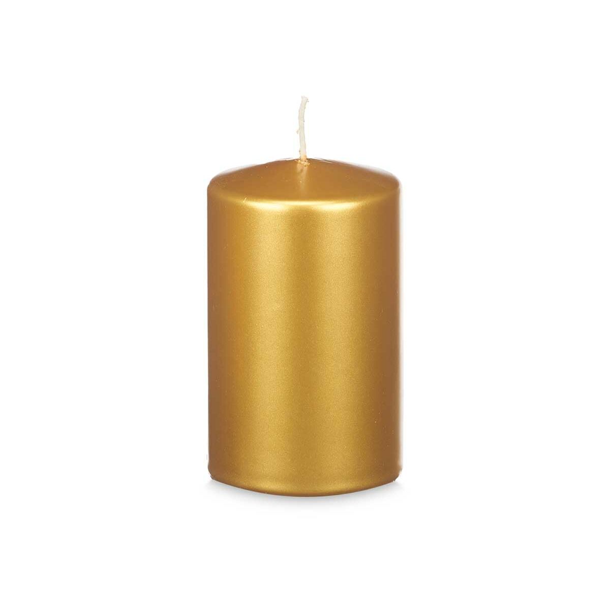 Kultainen kynttilä pilarikynttilä 15 x 9 cm, 60 h, sisustukseen pakkaus 12 kpl