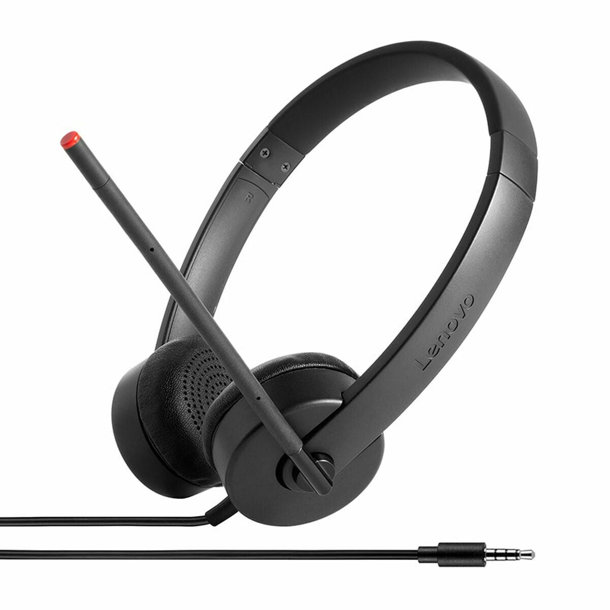 Kuulokkeet mikrofonilla 3,5 mm johdolliset - työ- & call center käyttöön, Lenovo