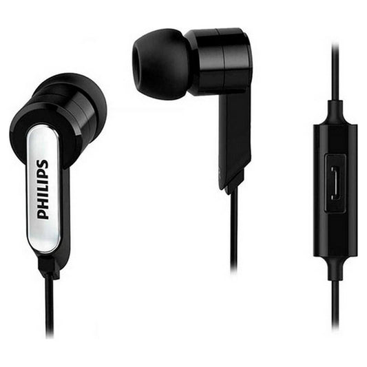 Kuulokkeet mikrofonilla in-ear, silikoniset mustat, kaukosäädin – Philips